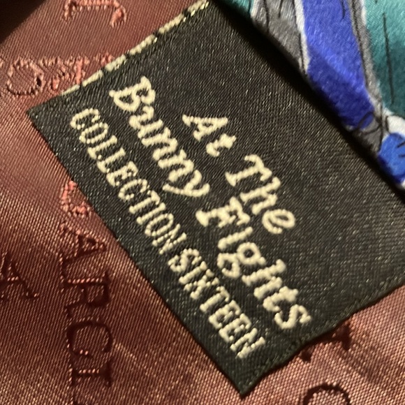 J. Garcia At the Bunny Fights Silk Tie - Picture 5 of 5